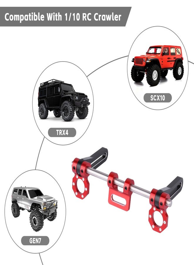 AllinRC Adjustable Aluminum Front Rear Bumper Mount with Winch Shackles for TRX4 Trx6 Axial Scx10 Gen7 Gen8 1/10 RC Crawler Upgrades - Image 3